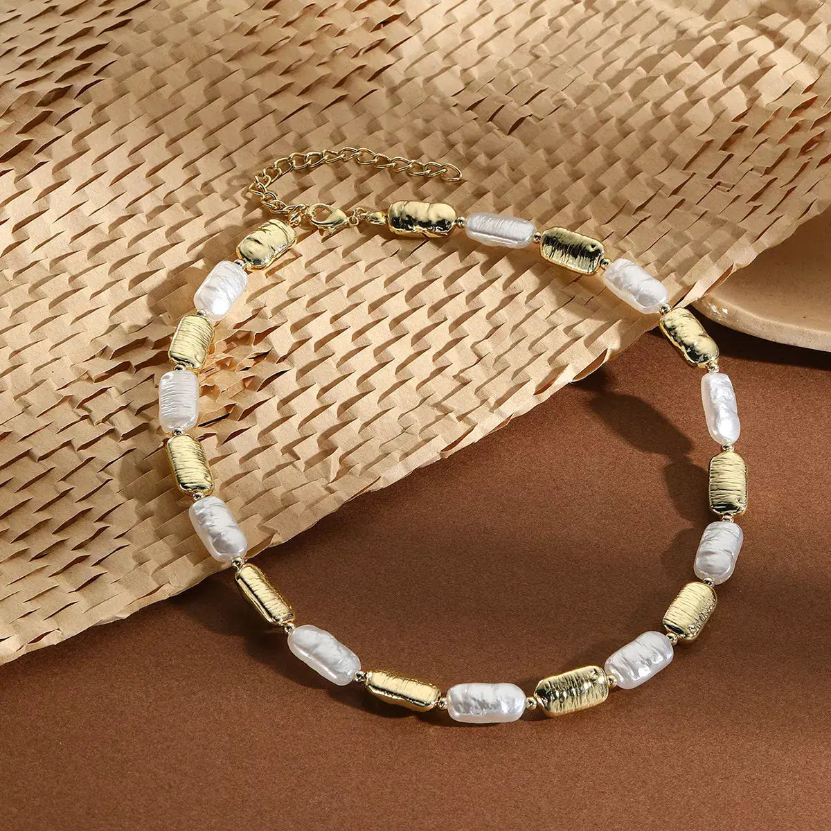 Alloy Pearl Chain Necklace - Trendsi - Flyclothing LLC