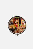 Nicole Lee USA Print Metallic Circular Large Pill Case - Trendsi - Flyclothing LLC
