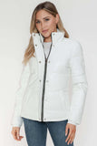YMI Pocketed Zip Up Turtleneck Puffer Jacket - Trendsi - Flyclothing LLC