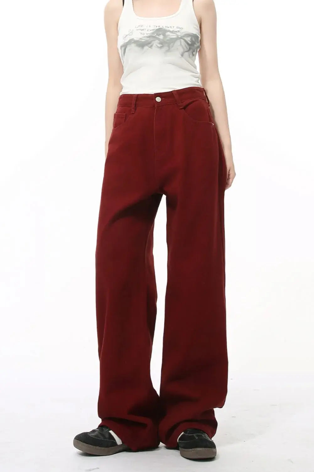 Pocketed Wide Leg Men's Jeans - Trendsi - Flyclothing LLC
