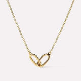 Interlocked Titanium Steel Necklace - Trendsi - Flyclothing LLC