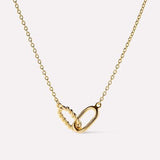 Interlocked Titanium Steel Necklace - Trendsi
