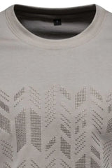 Men's Round Neck Geometric Embroidered T-Shirt - Trendsi - Flyclothing LLC