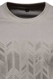 Men's Round Neck Geometric Embroidered T-Shirt - Trendsi - Flyclothing LLC