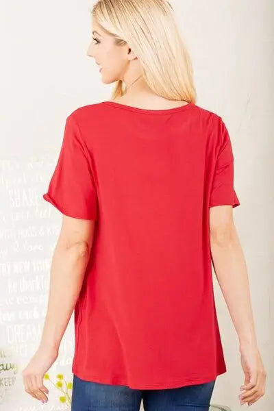 Heimish Full Size Leopard Lip Round Neck Short Sleeve T-Shirt Plus Size - Trendsi - Flyclothing LLC