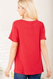 Heimish Full Size Leopard Lip Round Neck Short Sleeve T-Shirt Plus Size - Trendsi