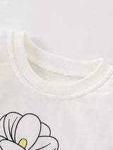 Children's Flower Graphic Crew Neck Sweatshirt - Trendsi - Flyclothing LLC