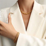 Titanium Steel Chain Necklace - Trendsi - Flyclothing LLC