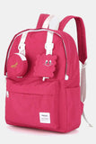 Himawari Waterproof Canvas Backpack Bag with Removable Coin Purse - Trendsi - Flyclothing LLC
