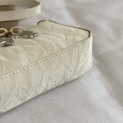 Bow PU Leather Shoulder Bag - Trendsi
