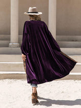 Embroidered Open Front Long Sleeve Cardigan - Trendsi - Flyclothing LLC