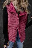 Pocketed Zip Up Vest Coat - Trendsi - Flyclothing LLC