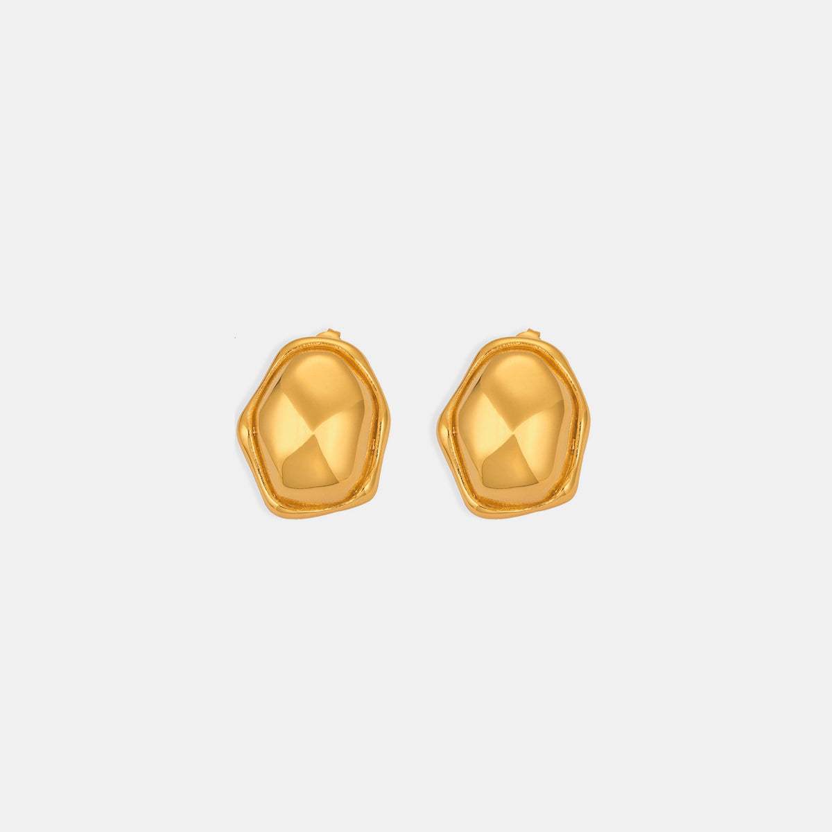 Titanium Steel Geometric Shape Earrings - Trendsi - Flyclothing LLC