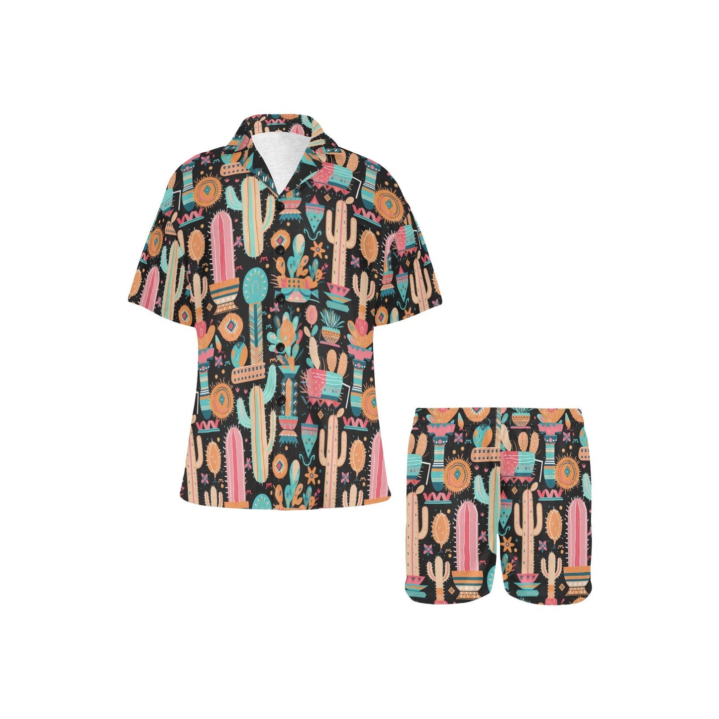 Baha Ranch Cactus Obsessed Women's Western Pajama Set