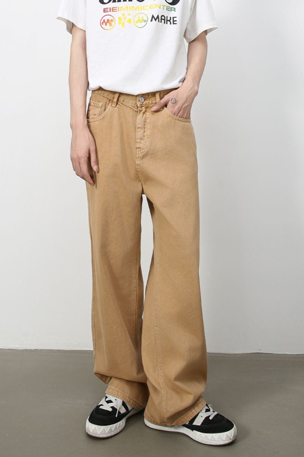 Men's Mid Rise Baggy Jeans - Trendsi