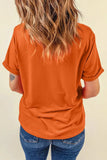 Full Size Glitter Round Neck Short Sleeve T-Shirt - Trendsi - Flyclothing LLC