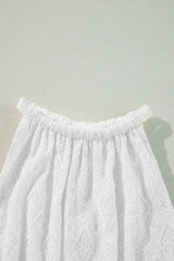 Lace Sleeveless Tied Waist Mini Dress - Trendsi - Flyclothing LLC