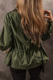 Zip Up Long Sleeve Jacket - Trendsi