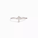 925 Sterling Silver Zircon Cross Ring - Trendsi - Flyclothing LLC