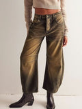 Wide Leg Jeans with Pockets - Trendsi