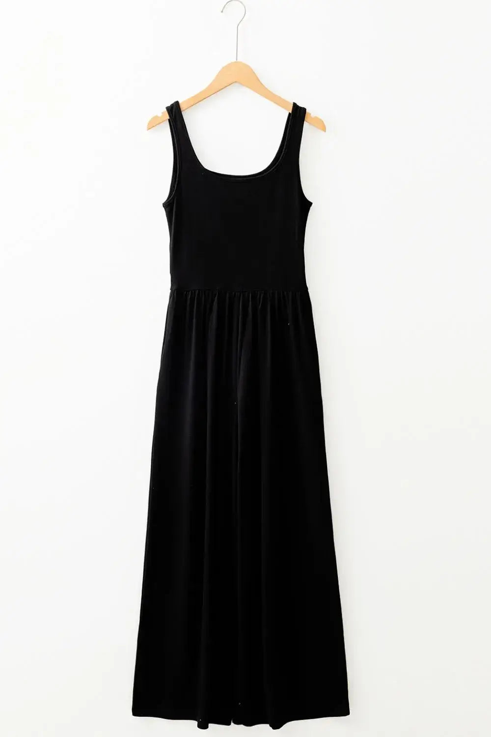 Cutout Scoop Neck Wide Strap Jumpsuit - Trendsi - Flyclothing LLC