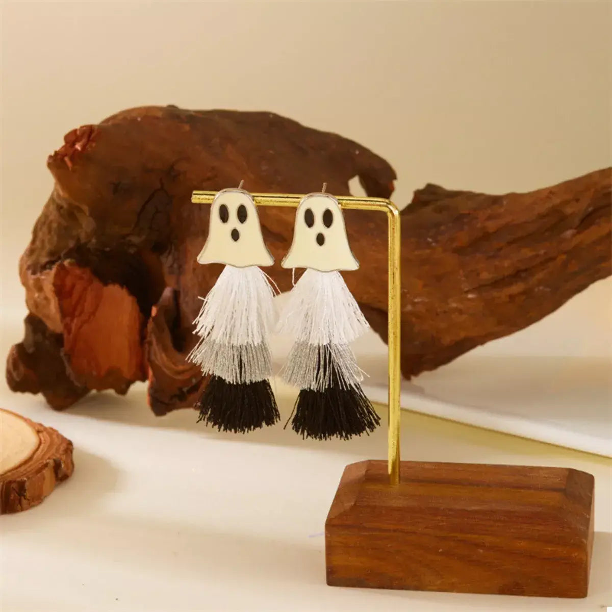 Halloween Ghost and Pumpkin Dangle Earrings - Trendsi - Flyclothing LLC