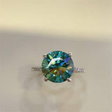 5 Carat Moissanite Zircon 925 Sterling Silver Ring - Trendsi - Flyclothing LLC