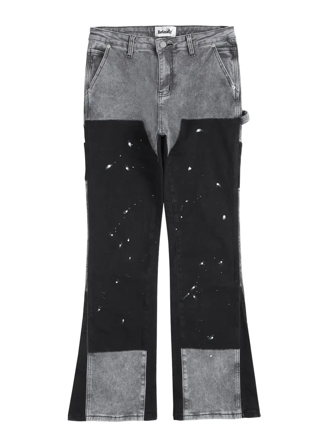 Men's Contrast Washed Bootcut Jeans - Trendsi - Flyclothing LLC