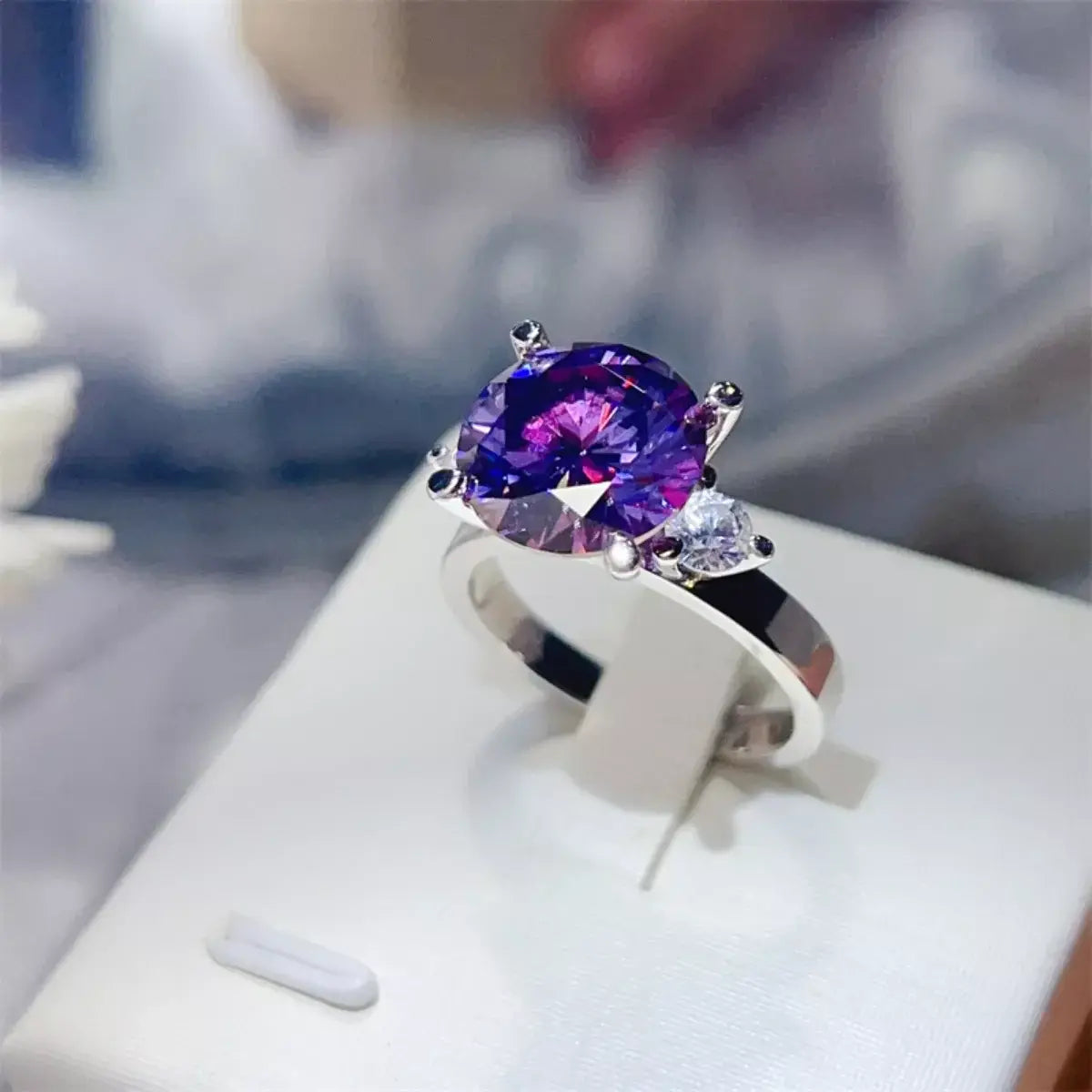 5 Carat Moissanite 925 Sterling Silver Ring - Trendsi - Flyclothing LLC