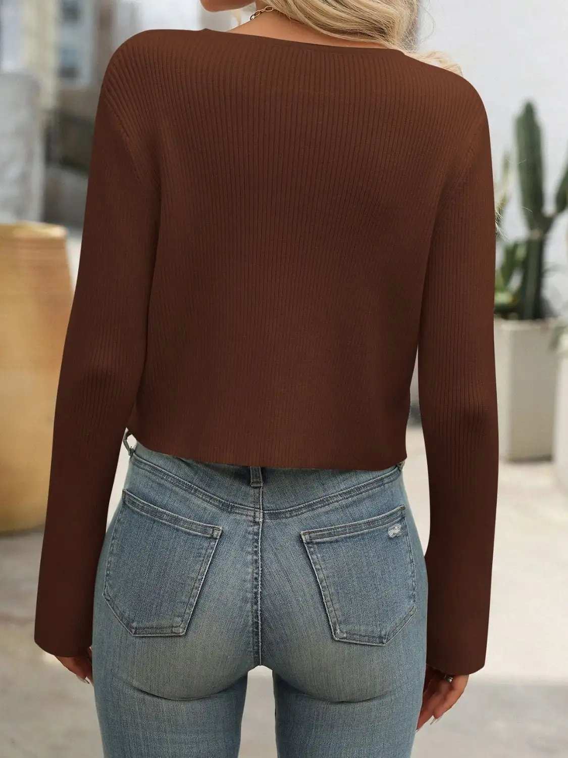 Zip Up Long Sleeve Cardigan - Trendsi - Flyclothing LLC