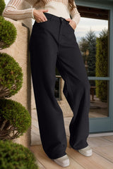 Wide Leg Jeans with Pockets Trendsi