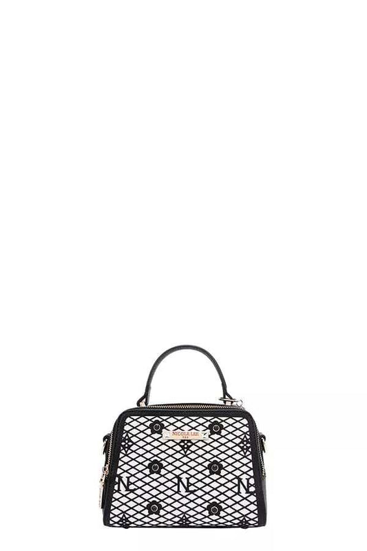 Nicole Lee USA Vegan Geometric Pattern Structured Handbag - Trendsi - Flyclothing LLC