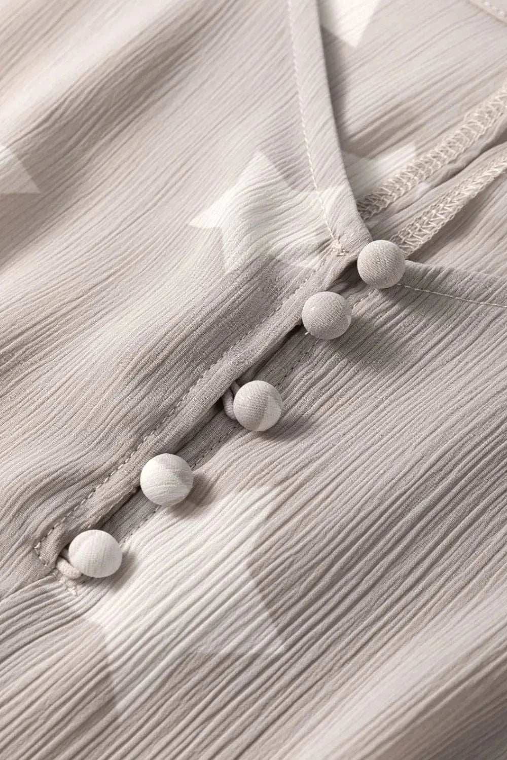 Star Print Crinkle Textured Kimono Ruffle Sleeve Romper - Trendsi - Flyclothing LLC