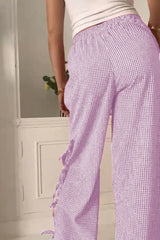 Side Tied Pants with Pockets - Trendsi - Flyclothing LLC