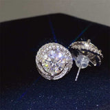 6 Carat Moissanite 925 Sterling Silver Earrings - Trendsi - Flyclothing LLC