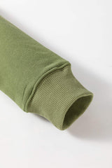 Solid Color Round Neck Long Sleeve Sweatshirt - Trendsi - Flyclothing LLC