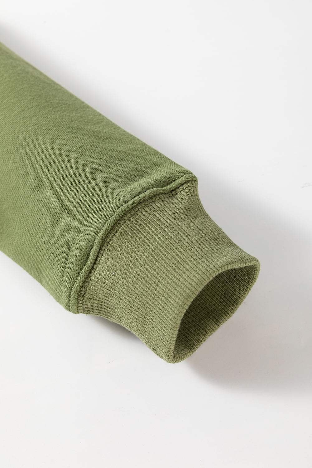 Solid Color Round Neck Long Sleeve Sweatshirt - Trendsi - Flyclothing LLC