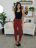 High Waist Skinny Pants - Trendsi - Flyclothing LLC