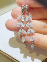 6 Carat Moissanite 925 Sterling Silver Bar Earrings - Trendsi - Flyclothing LLC