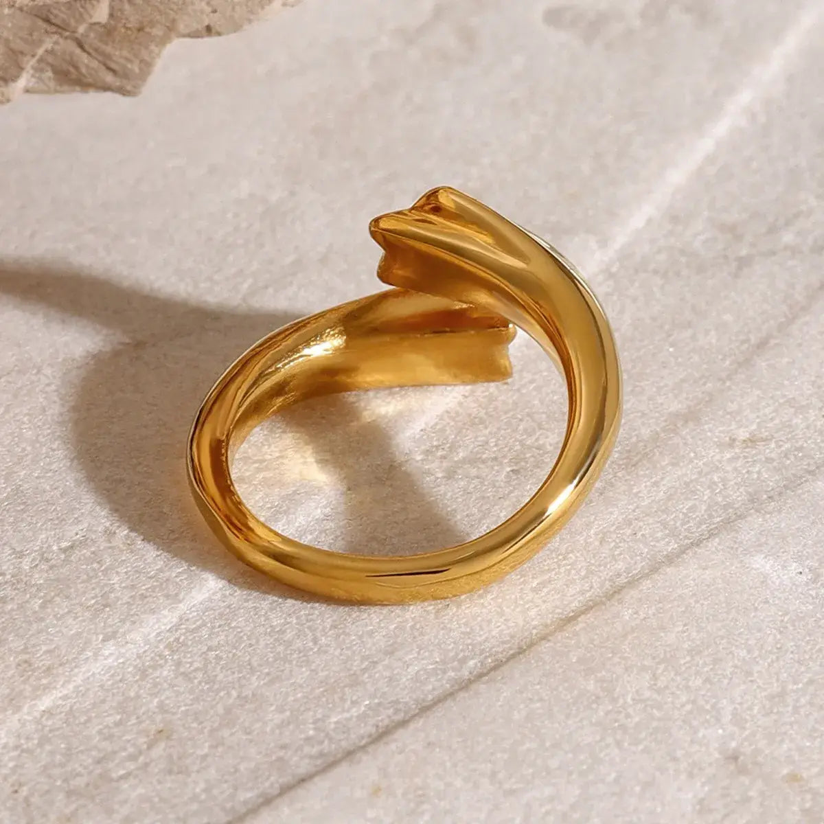 Star Crystal Gold Adjustable Ring - Trendsi - Flyclothing LLC