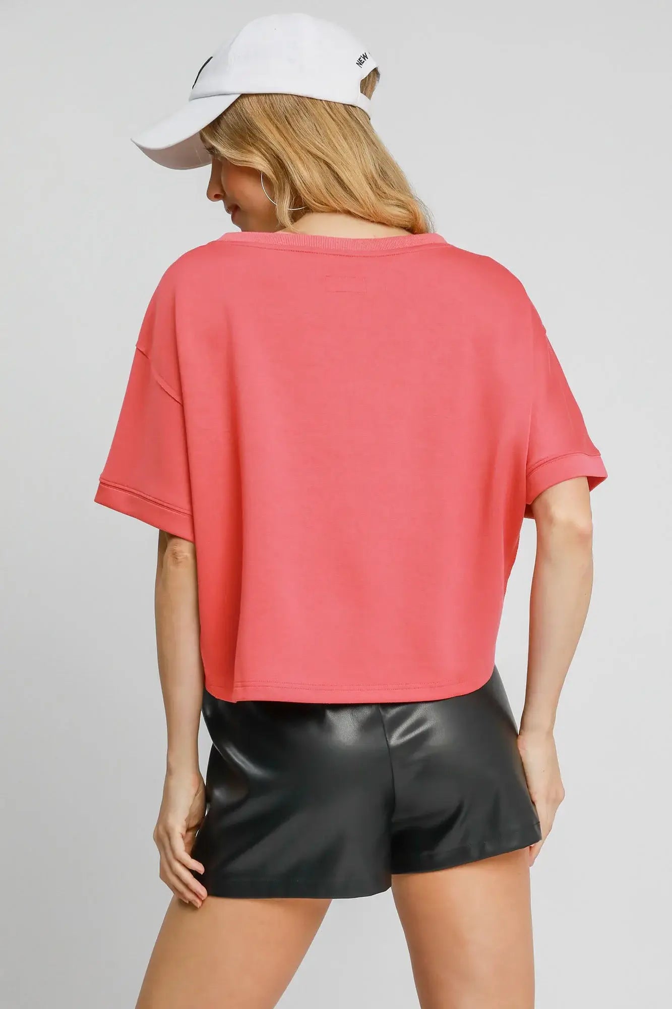 Umgee Full Size Lightweight Cropped Sweatshirt Plus Size - Trendsi - Flyclothing LLC