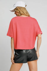 Umgee Full Size Lightweight Cropped Sweatshirt Plus Size - Trendsi - Flyclothing LLC