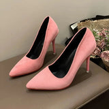 Point Toe Stiletto Pumps - Trendsi