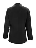 Lapel Collar Long Sleeve Blazer - Trendsi