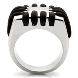 0W123 - Rhodium Brass Ring with No Stone - Alamode
