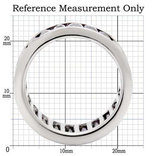 0W128 - Rhodium Brass Ring with AAA Grade CZ in Amethyst - Alamode - Flyclothing LLC