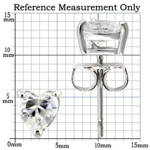 0W165 - Rhodium 925 Sterling Silver Earrings with AAA Grade CZ in Clear - Alamode - Flyclothing LLC