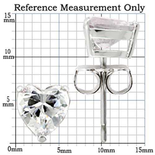 0W166 - Rhodium 925 Sterling Silver Earrings with AAA Grade CZ in Clear - Alamode - Flyclothing LLC