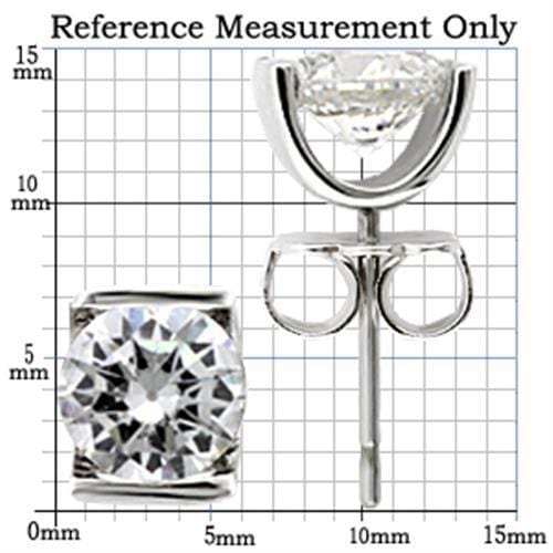 0W178 - Rhodium 925 Sterling Silver Earrings with AAA Grade CZ in Clear - Alamode - Flyclothing LLC