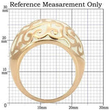 0W210 - Rose Gold Brass Ring with No Stone - Alamode - Flyclothing LLC